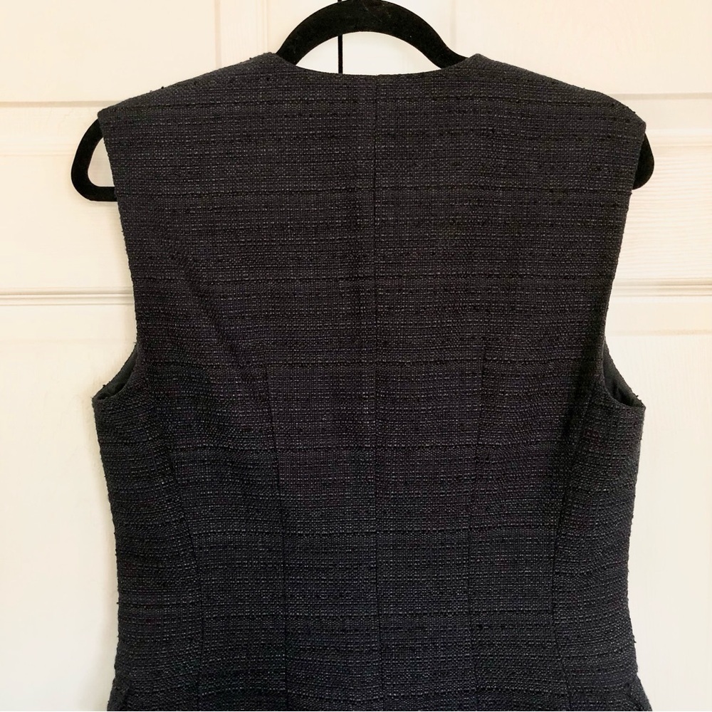 Rag & Bone Navy Tweed Roslyn Front Zipper Shift Dress Size 8 - Picture 11 of 12
